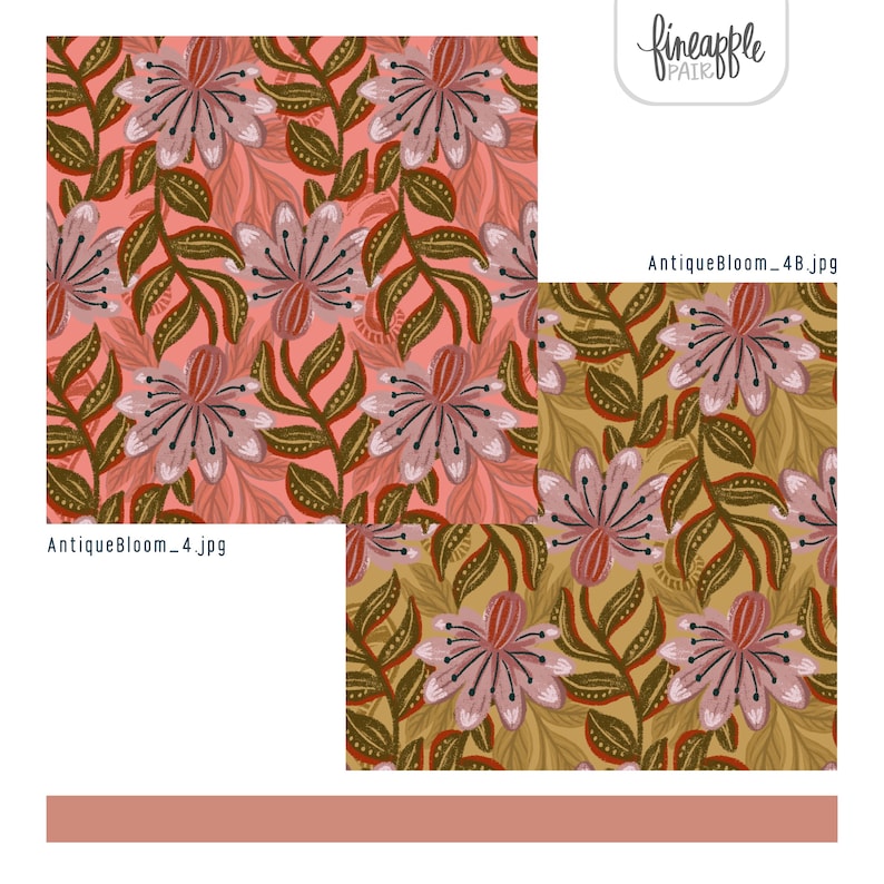 Boho Floral Seamless Patterns: Antique Blooms Digital Paper (JPG) - Etsy