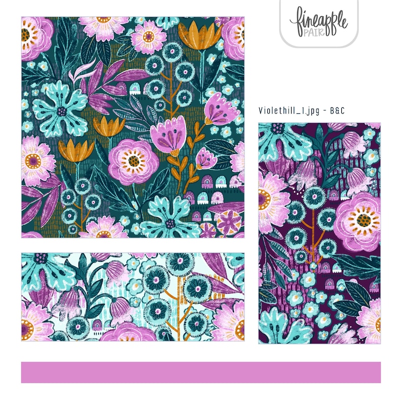 Boho Floral Seamless Patterns: Bold Vintage Prints (digital Download ...