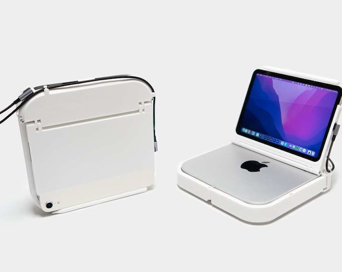 3D Printed Portable Mac Mini Case designed by Scott Yujan Etsy