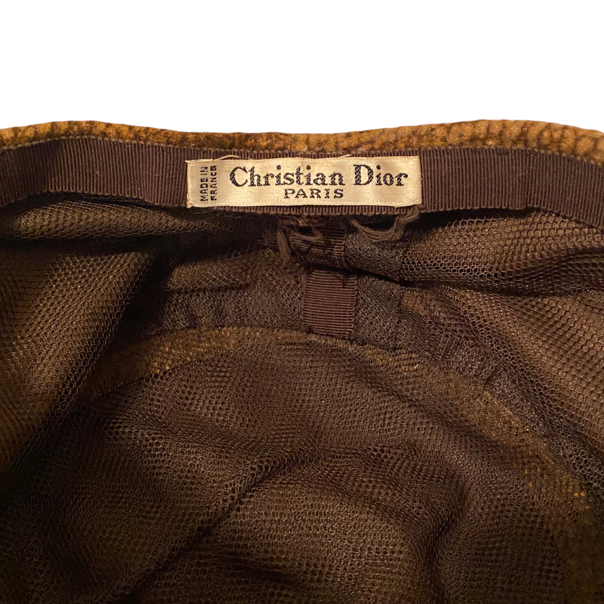 Vintage CHRISTIAN DIOR Suede Toque Hat Vintage Christian Dior Chapeaux Fur Hat Mink | eBay main image 3