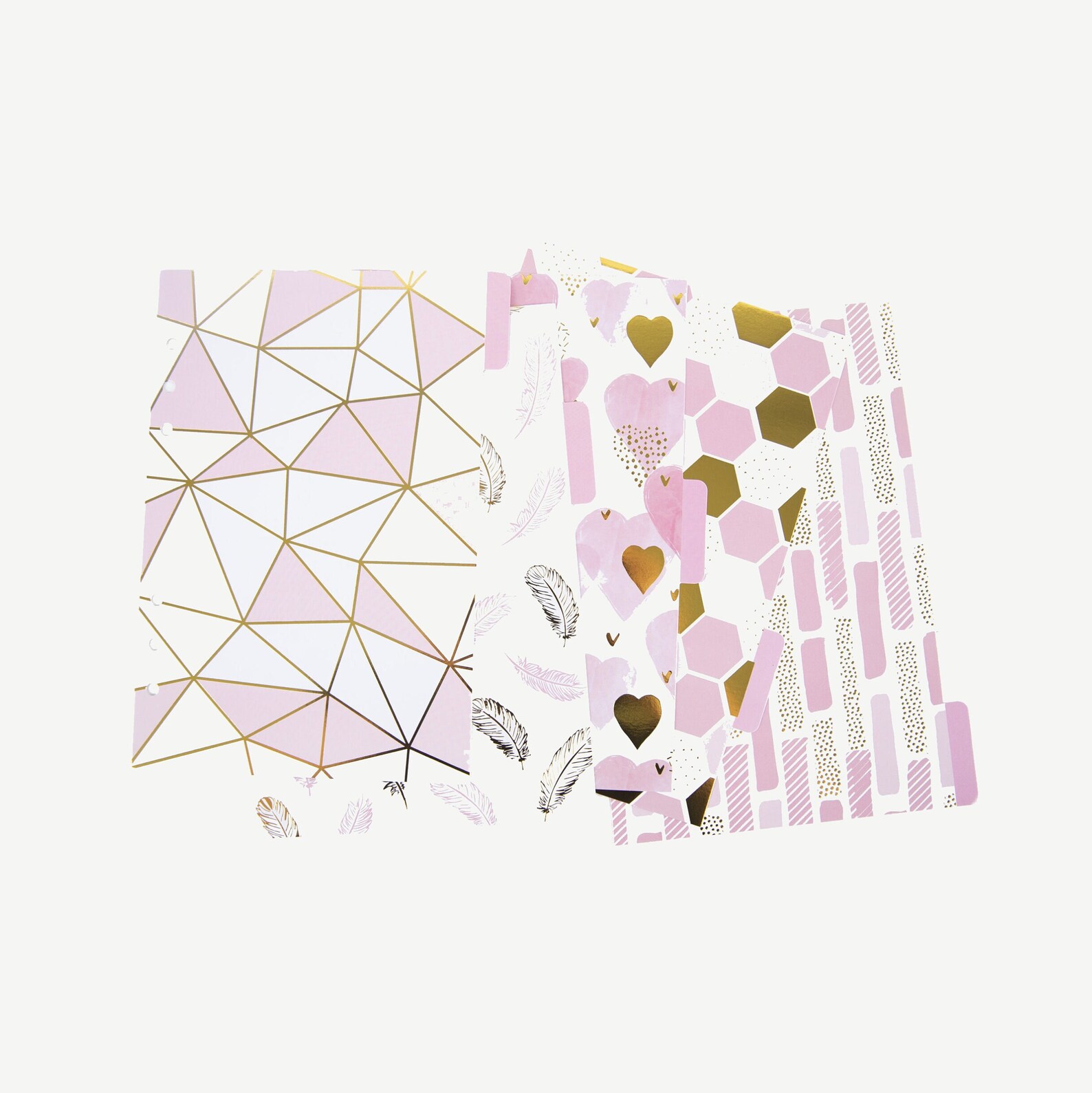 A5 Pink Binder Divider Tabs Index Loose Leaf Refills Etsy