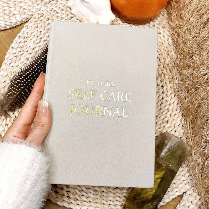 My Daily Self Care Journal Spiritual Management Notebook Guided Daily Reflection Journal to Support Mental Health image 1