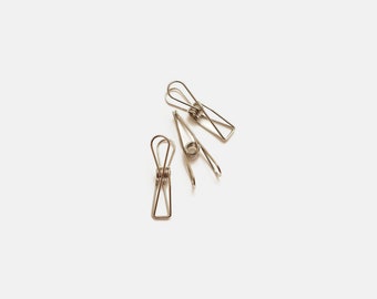 2 PCS Stainless Steel Pegs Binder Clip | Rose Gold Fishtail Paper Clip  | Fishtail Clips