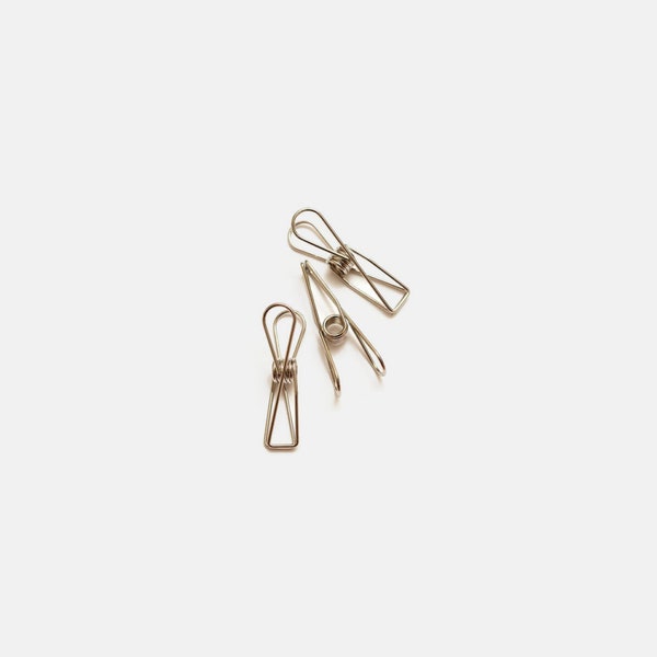 2 PCS Stainless Steel Pegs Binder Clip | Rose Gold Fishtail Paper Clip  | Fishtail Clips