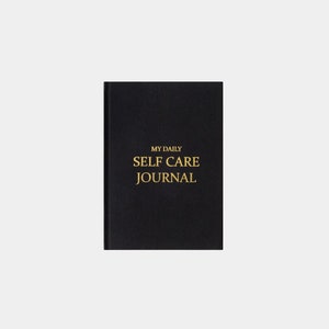 My Daily Self Care Journal Spiritual Management Notebook Guided Daily Reflection Journal to Support Mental Health Black