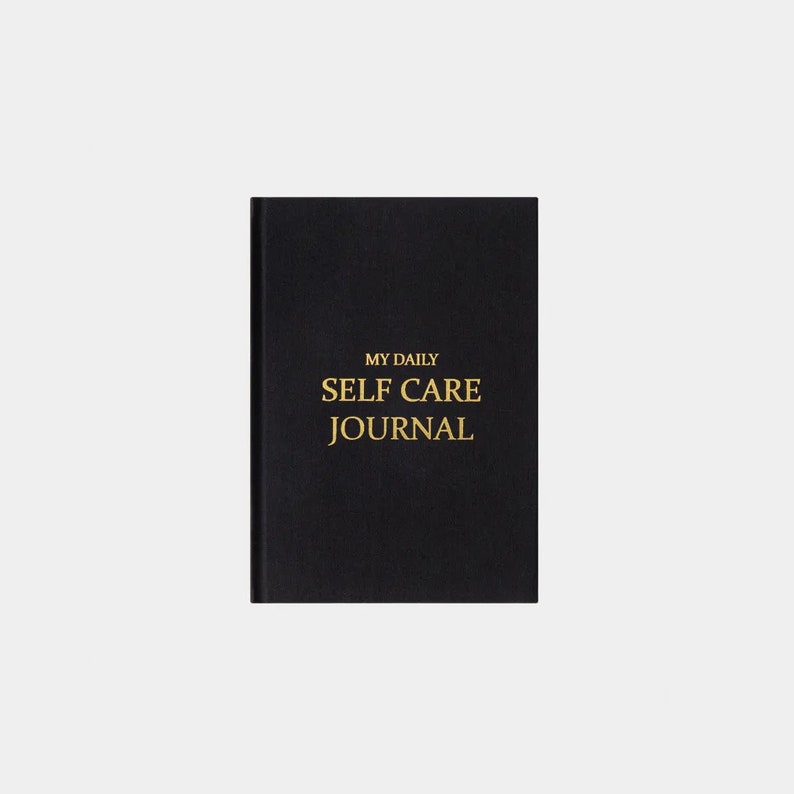 My Daily Self Care Journal Spiritual Management Notebook Guided Daily Reflection Journal to Support Mental Health Black