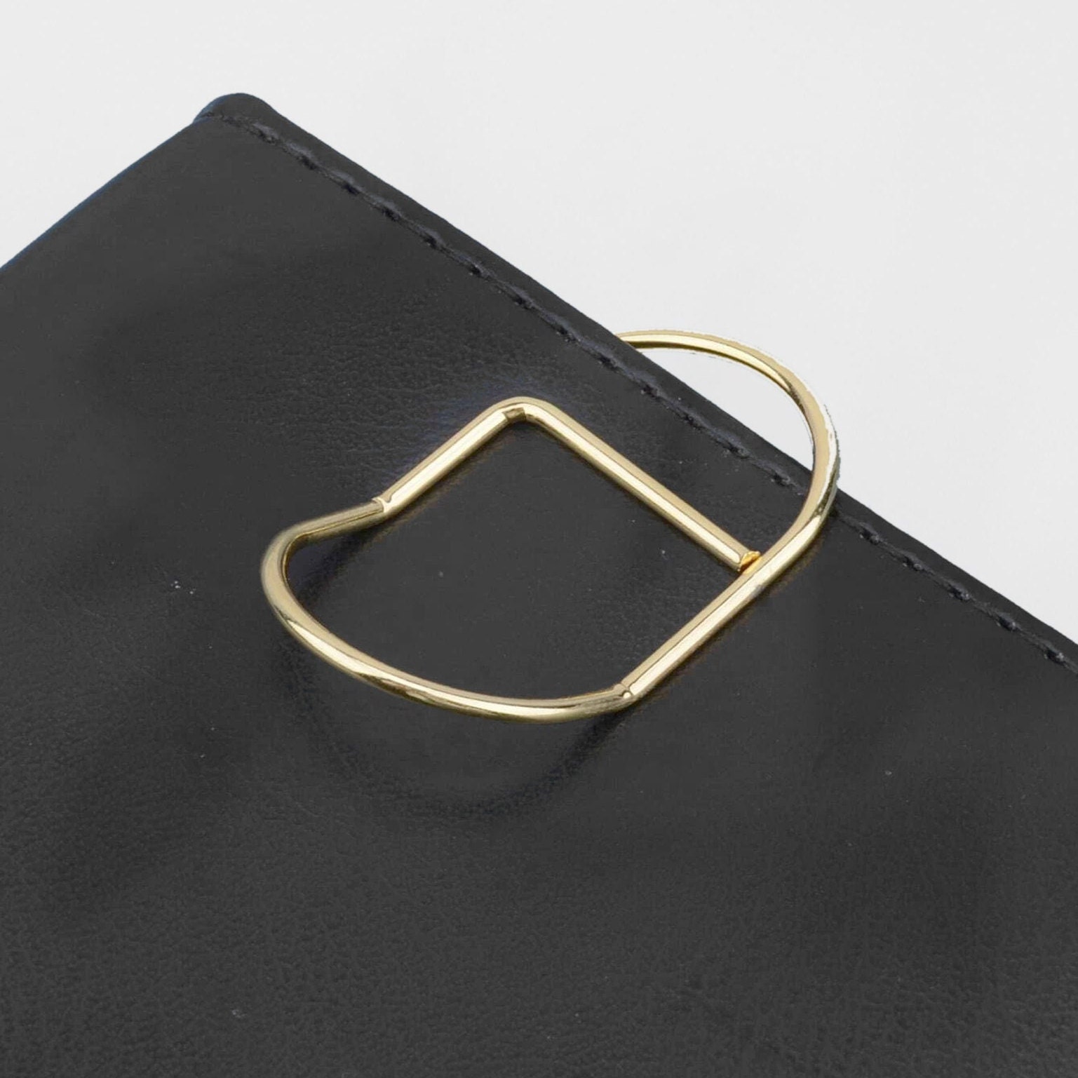 2 PCS Stainless Pen Holder Clip for Notebook Journals Paper Office