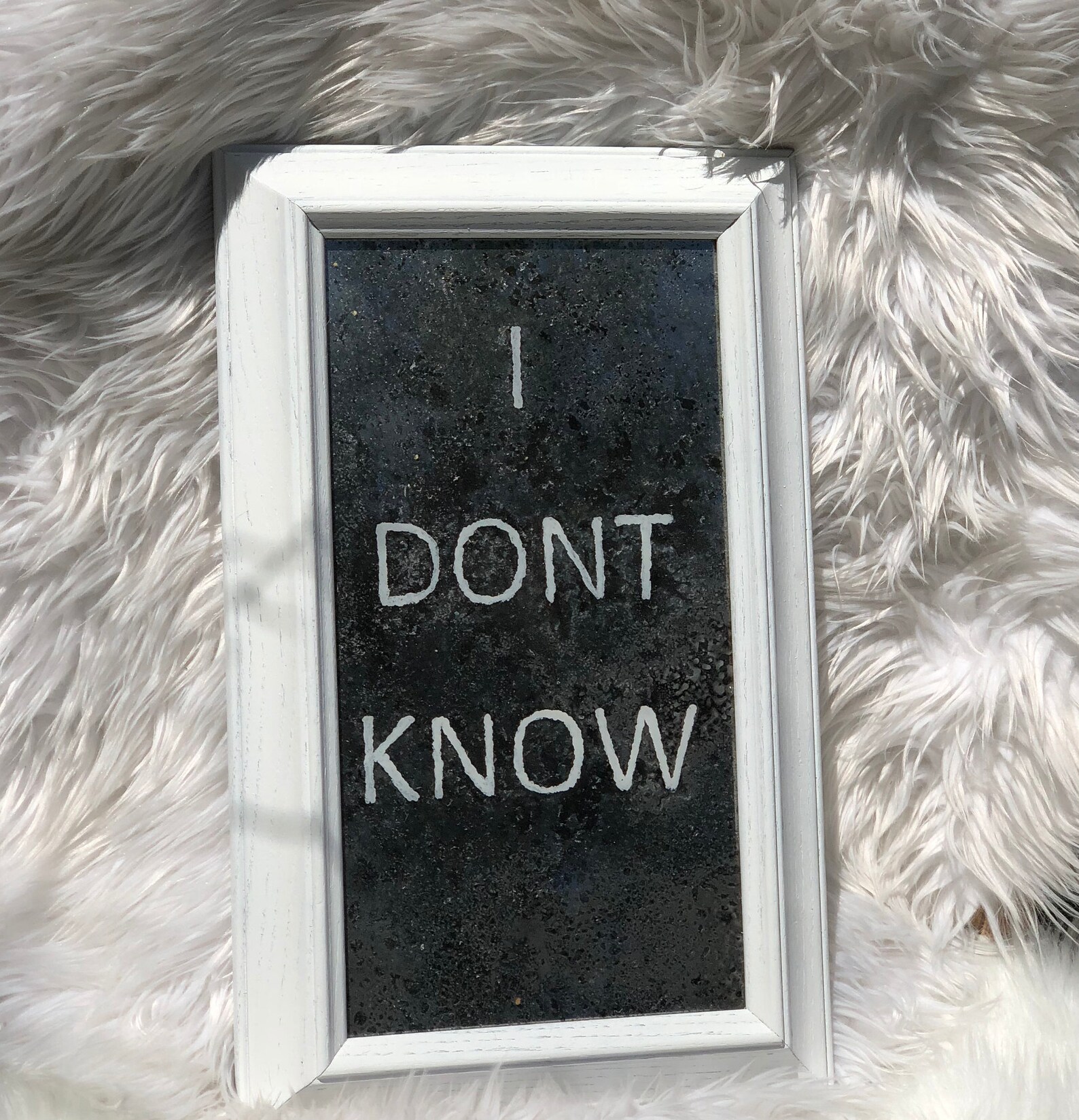 I Dont Know Snarky Sarcastic Funny House Decor Antique Vintage Etsy