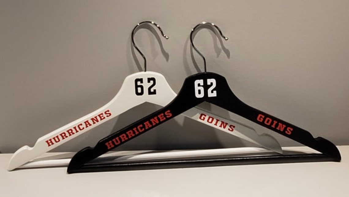 Personalized Sports Hangers Set of 2 Hangers Hockey Etsy