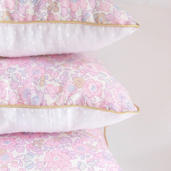 Coussin Liberty rose buvard