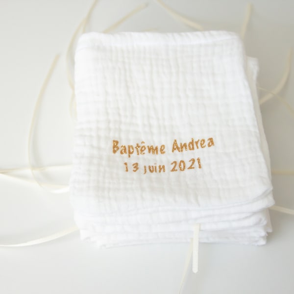 Baptism candy bags / wedding candy bags / double gauze