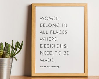 RBG Women Empowerment Quote / Digital