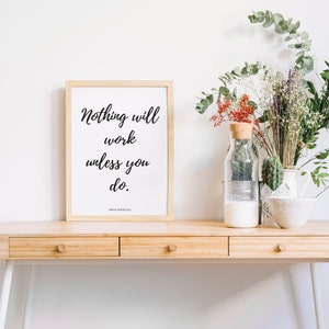 Maya Angelou Quote - Work
