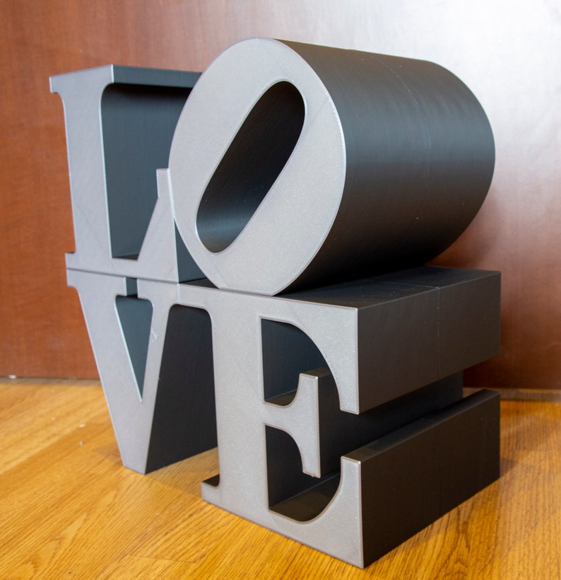 BIG SIZE 40x40 cm LOVE sculpture statue 3D Printed, eternal love embrace available in different colors image 7