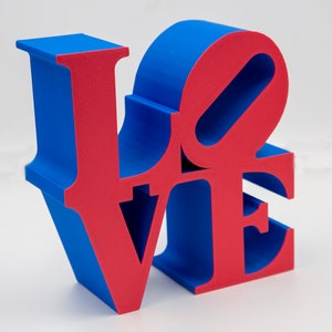 BIG SIZE 40x40 cm LOVE sculpture statue 3D Printed, eternal love embrace available in different colors image 5