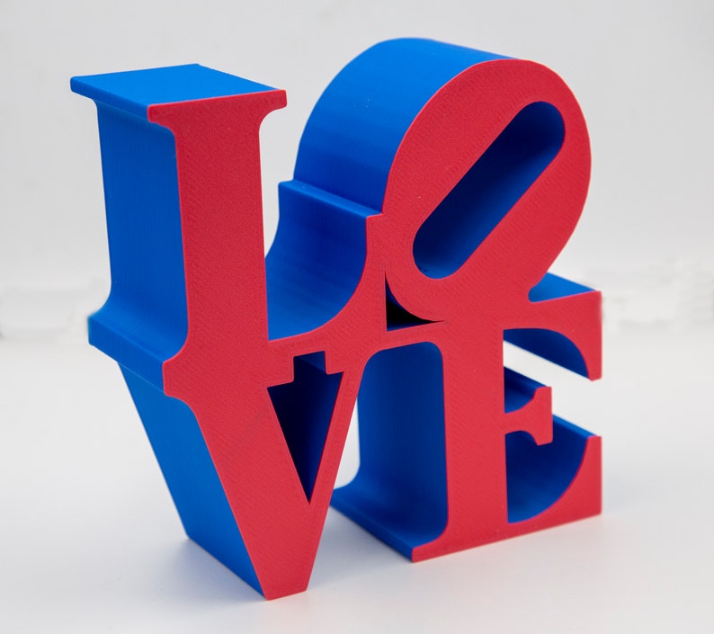 BIG SIZE 40x40 cm LOVE sculpture statue 3D Printed, eternal love embrace available in different colors image 5