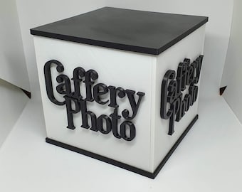 Personalized decorative display box with your logo embossed on the 4 sides