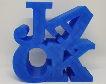 Personalized and unique statue with your 4 (or more) letters name or nickname. Available in many sizes and colors (Love design)