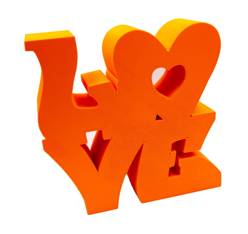 3D Printed LOVE Statue Perfect as Gift Wedding Table Decor Etsy