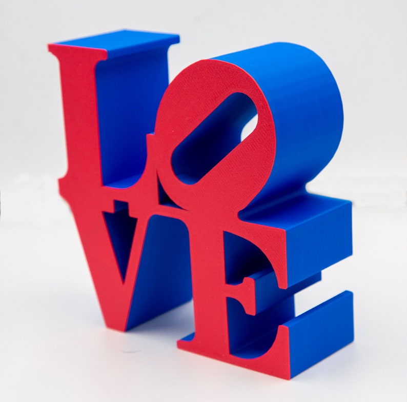 BIG SIZE 40x40 cm LOVE sculpture statue 3D Printed, eternal love embrace available in different colors image 4