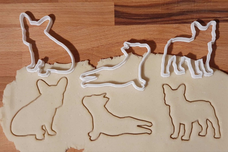 Set of 3 French Bulldog Cookie Cutter for Party Decoration Etsy
