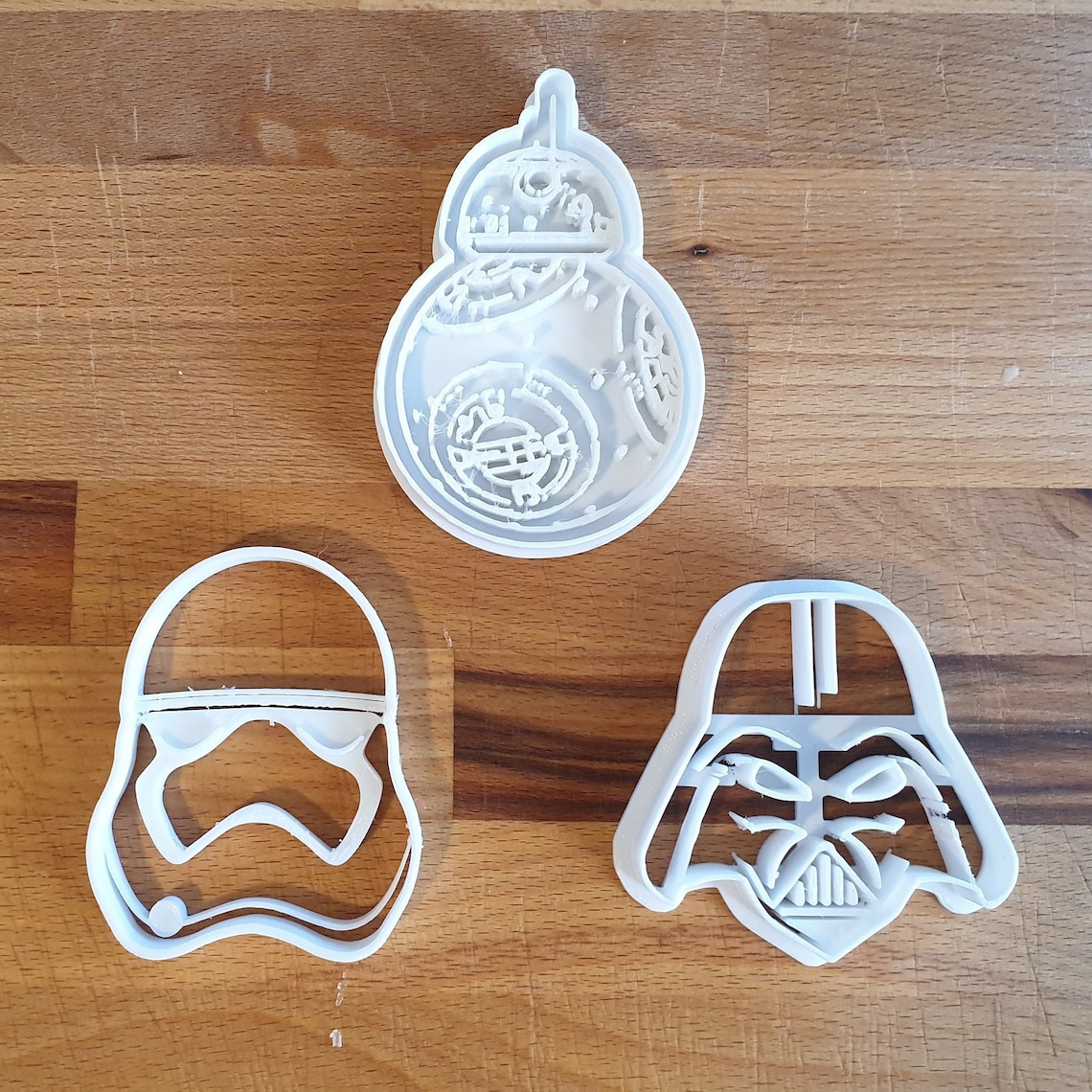 Set of 3 Star Wars Cookie Cutter BB8 Dart Vader and Storm Etsy