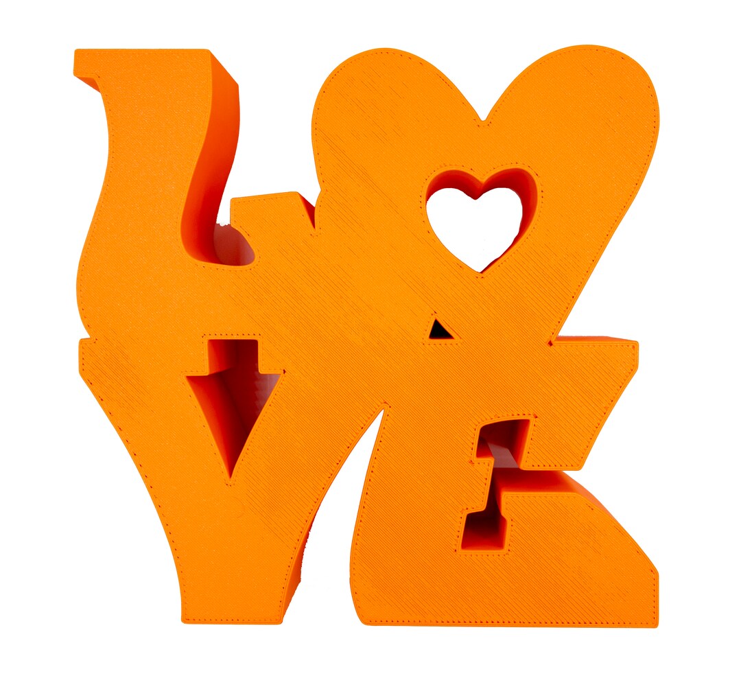 3D Printed LOVE Statue, Perfect as Gift, Wedding Table Decor, Home and