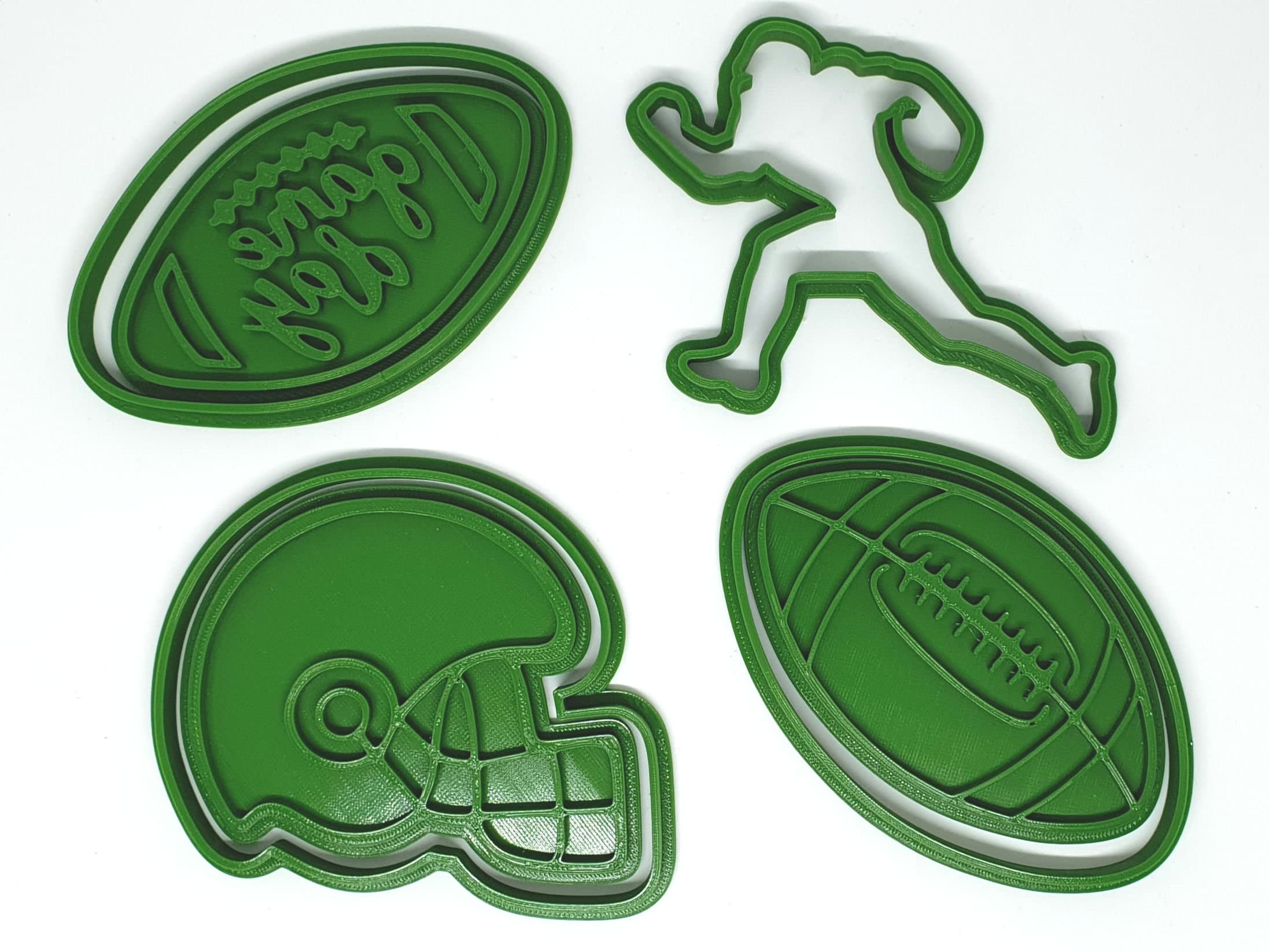 Set of 4 Cookie Cutter for American Football Lovers and Fans Etsy