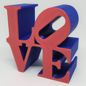 BIG SIZE 40x40 cm LOVE sculpture statue 3D Printed, eternal love embrace available in different colors image 8