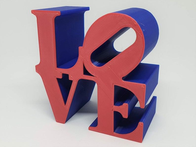 BIG SIZE 40x40 cm LOVE sculpture statue 3D Printed, eternal love embrace available in different colors image 8