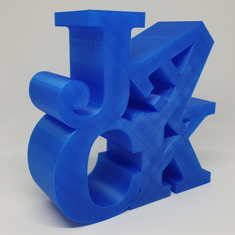 Personalized and unique statue with your 4 letters name or Etsy