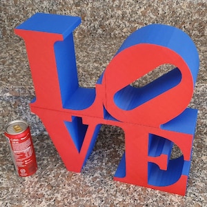 BIG SIZE 40x40 cm LOVE sculpture statue 3D Printed, eternal love embrace available in different colors image 2