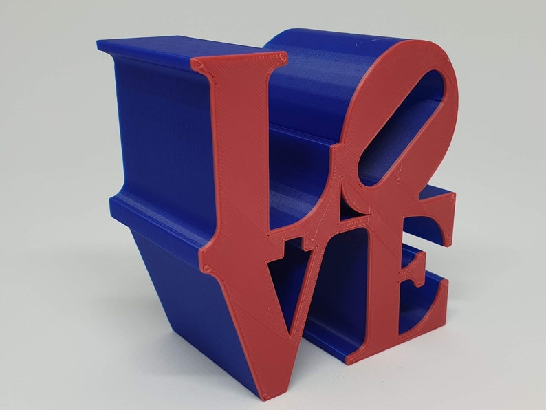 BIG SIZE 40x40 cm LOVE sculpture statue 3D Printed, eternal love embrace available in different colors image 9