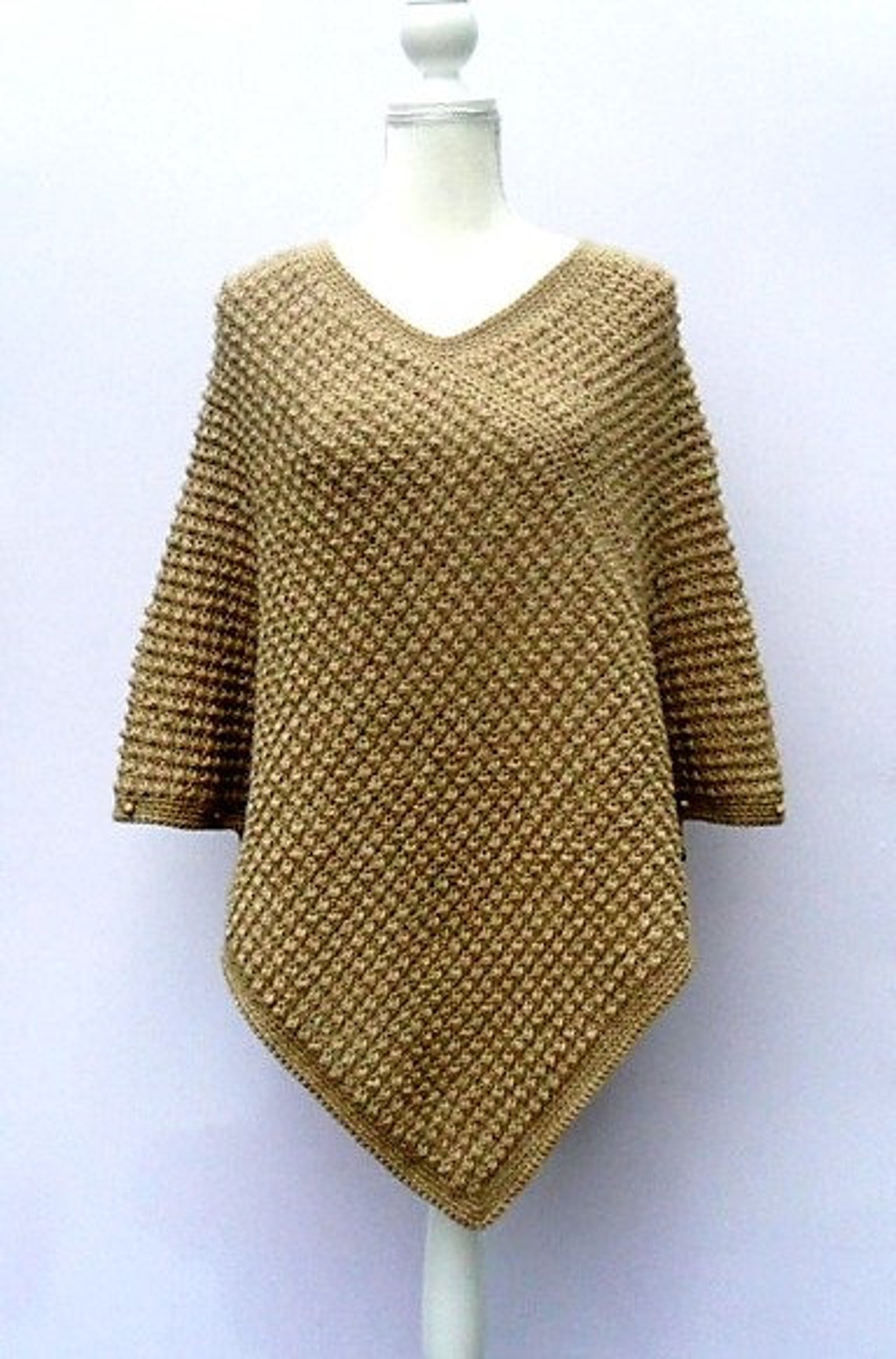 Cobble Bobble Poncho Crochet Pattern - Etsy