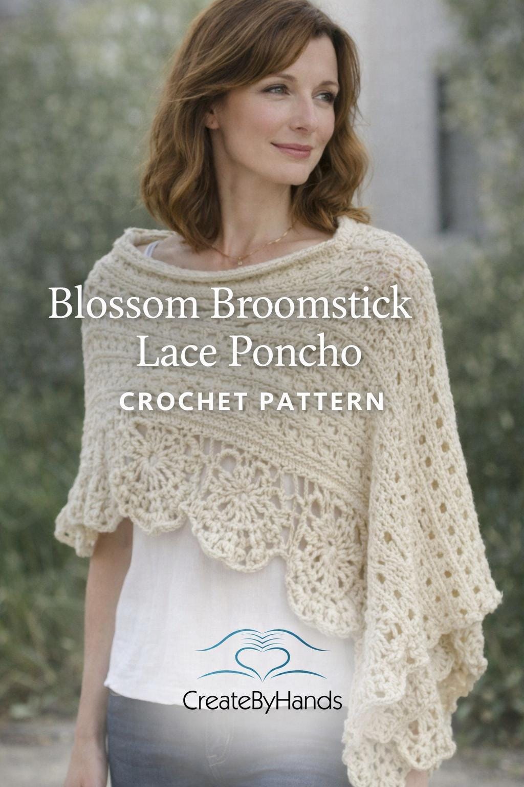 14 Beautiful Broomstick Lace Crochet Patterns You Must See 8 Blossom Broomstick Lace Poncho Crochet