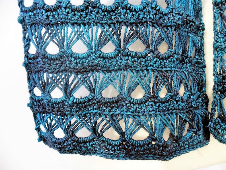 Broomstick Lace Scarf Crochet Pattern - Etsy