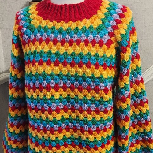 granny stripe jumper pattern