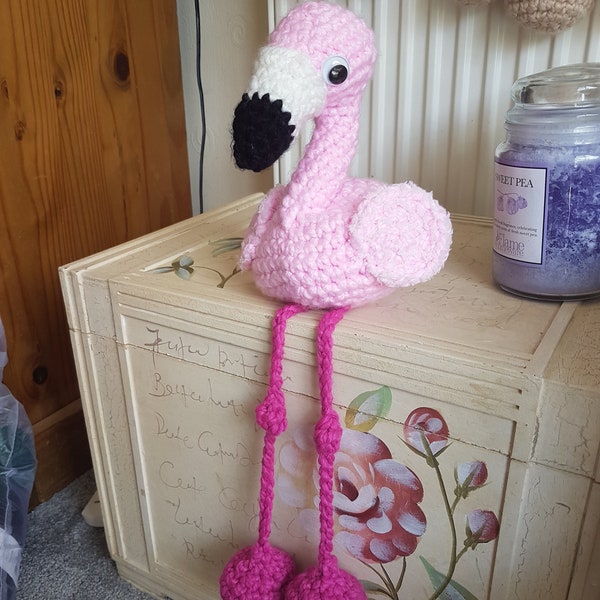 Crochet pattern for Fleur the Flamingo immediate digital download