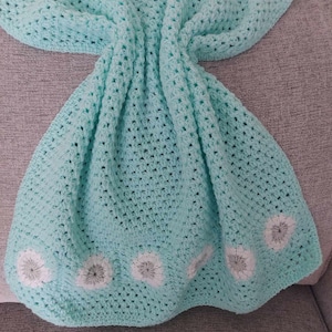 Crochet Pattern baby blanket, daisy blanket, granny square, crochet blanket