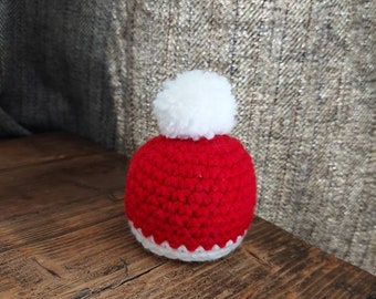 Christmas Crochet pattern Santa Bobble Hat bath bomb cover, craft fayre idea