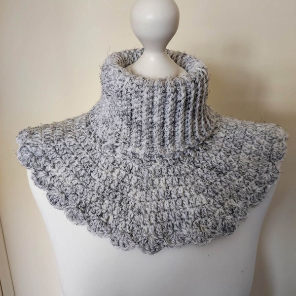 Crochet pattern for neck warmer, crochet cowl, crochet scarf, beginners level easy crochet