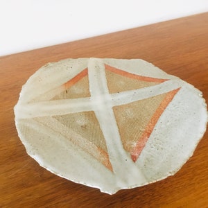 Tomiya Matsuda Abstract Modern Art Ceramic Sculpture Platter Mid Century Modern