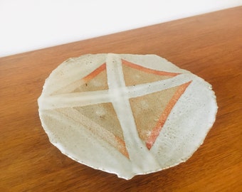 Tomiya Matsuda Abstract Modern Art Ceramic Sculpture Platter Mid Century Modern