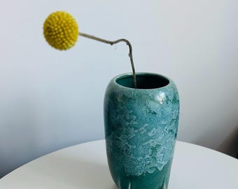 Nelson McCoy Ceramic Vase Signed Art Deco Space Age Mid Century Modern Eames Era