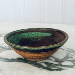 Krakeroy Keramikk Ceramic Bowl Norway 1960 Signed Handmade Pottery Mid Century Modern