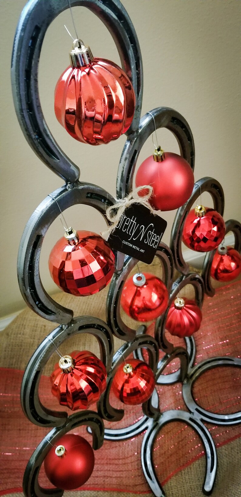 Horseshoe Christmas Tree Etsy