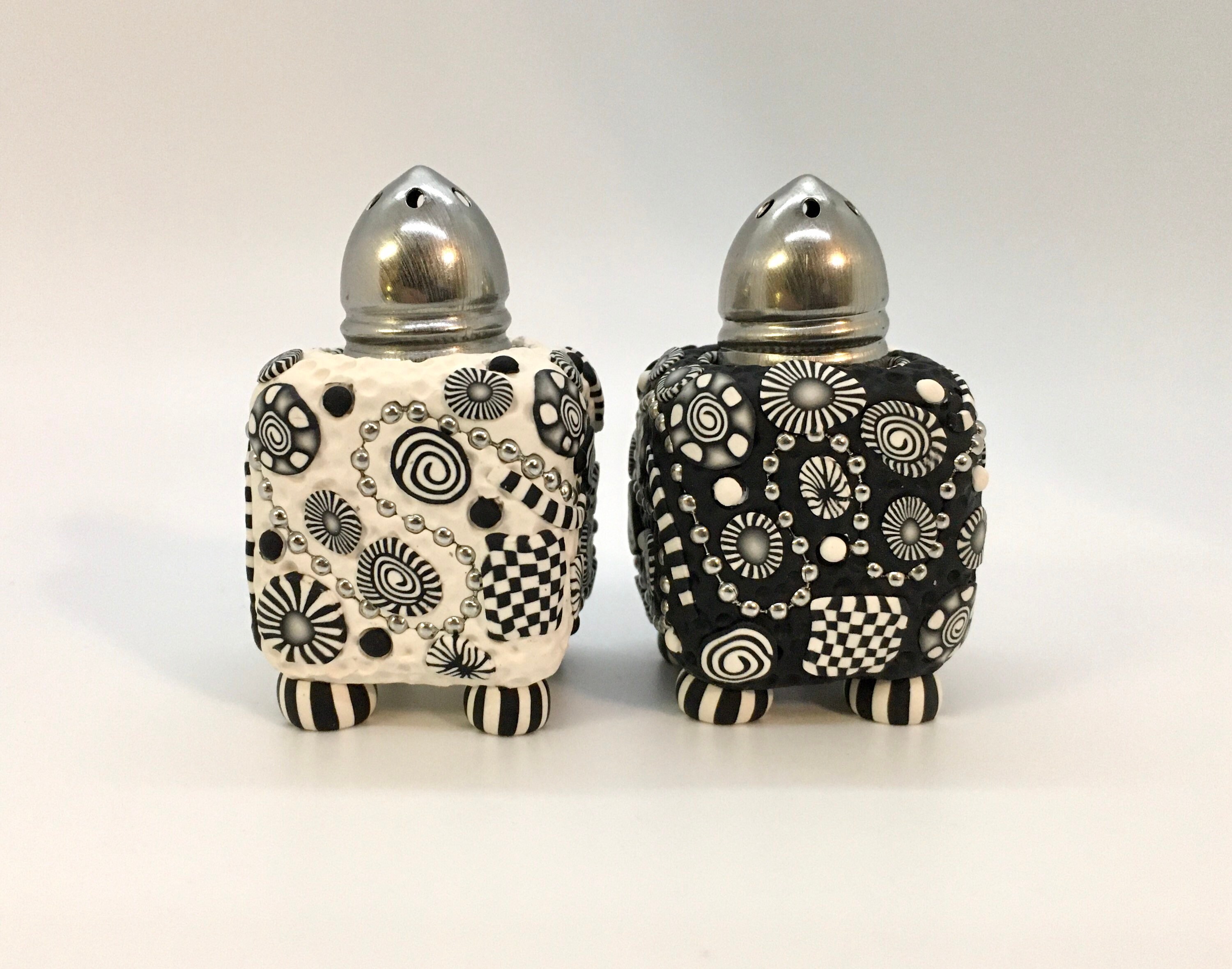 Polymer clay salt and pepper shakers Etsy