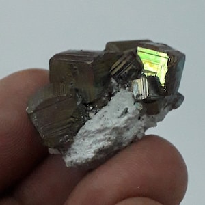 13gr. Gemmy Iridescent Pyrite Crystals.  Piedra Parada, Veracruz, Mexico.