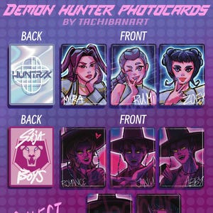Demon Hunters HUNTRIX and SAJA BOYS Photocards!