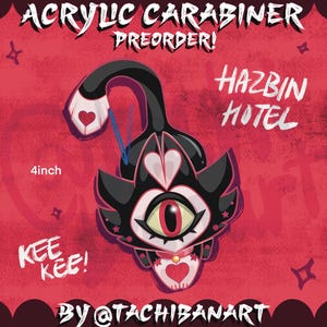 KEEKEE Hazbin Hotel Acrylic Carabiner
